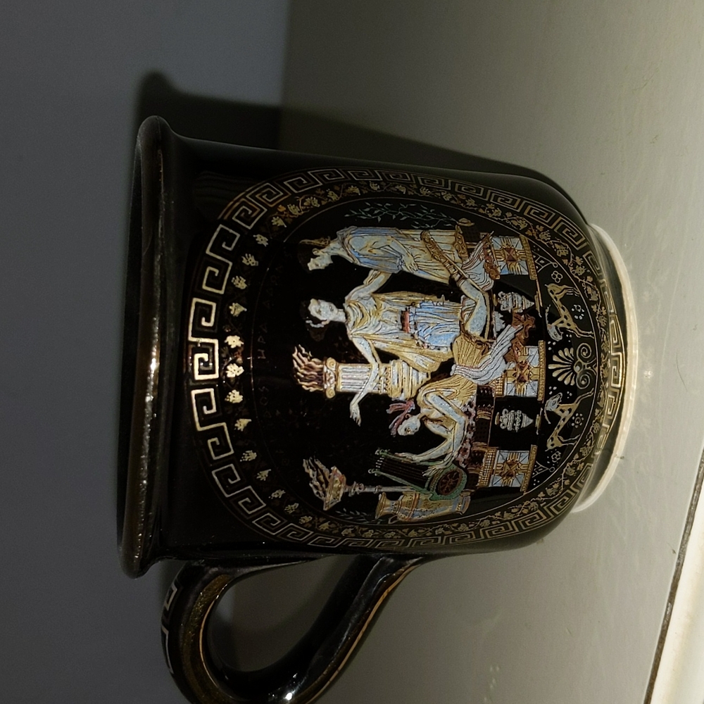 24k Greece coffee mugs
